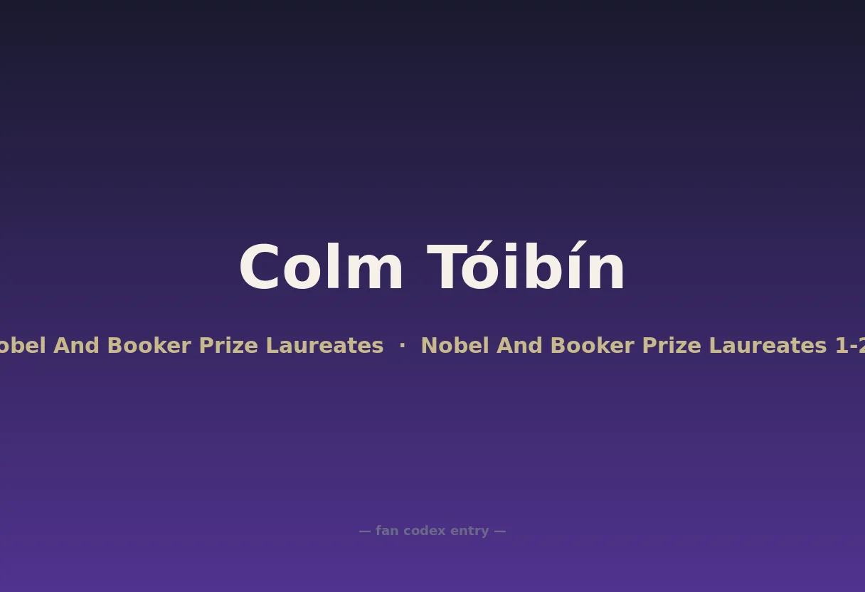 Colm Tóibín