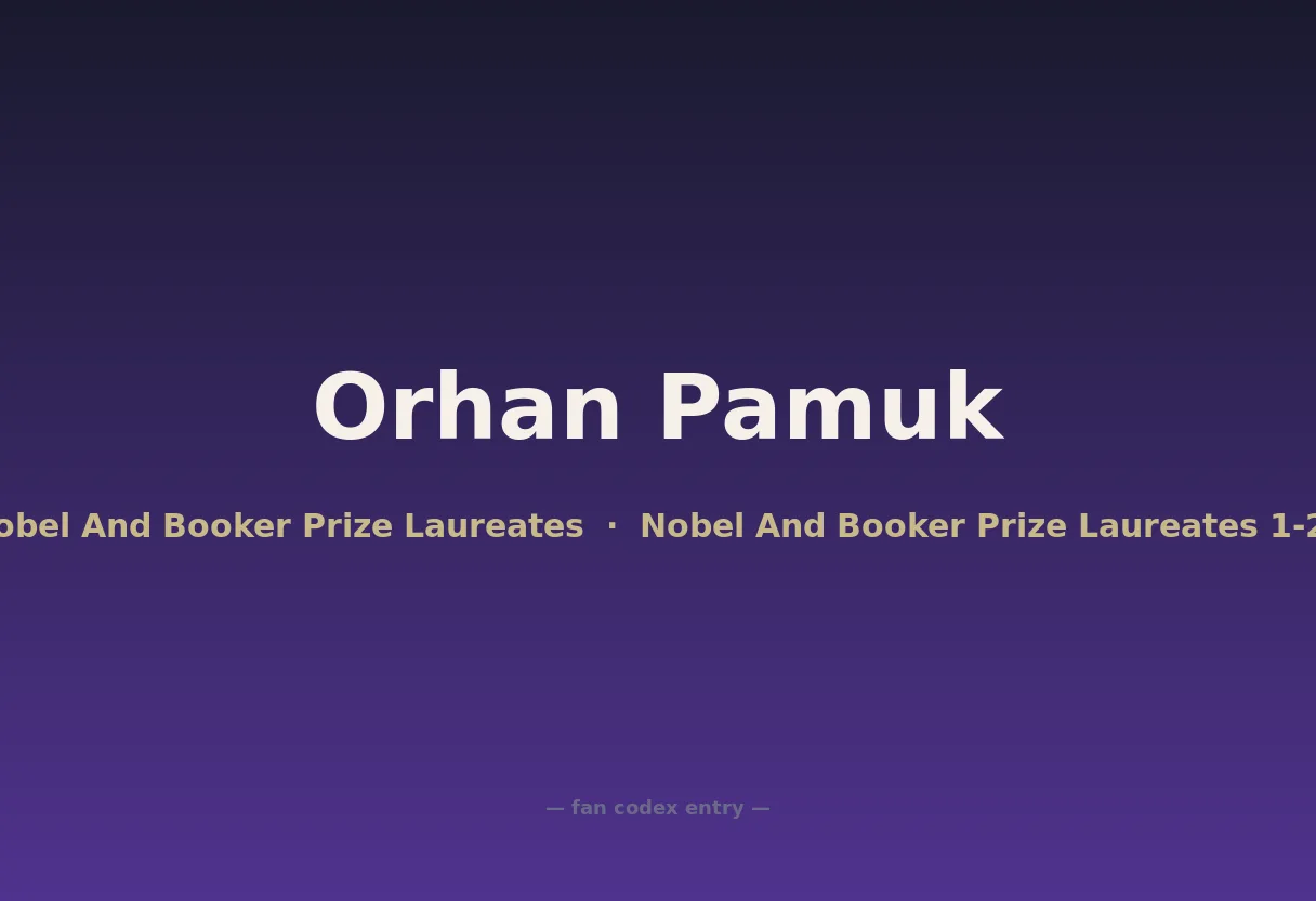Orhan Pamuk