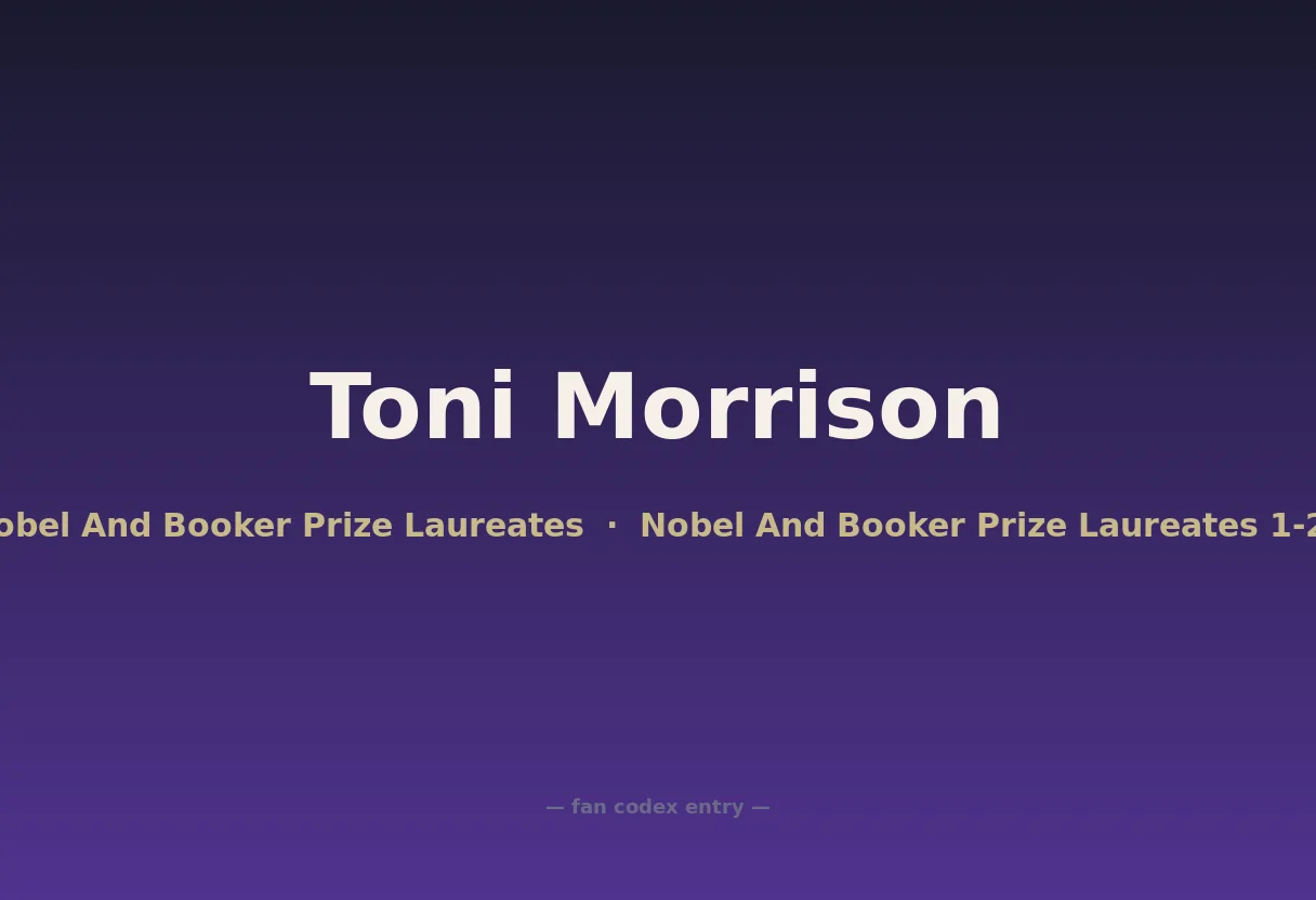 Toni Morrison