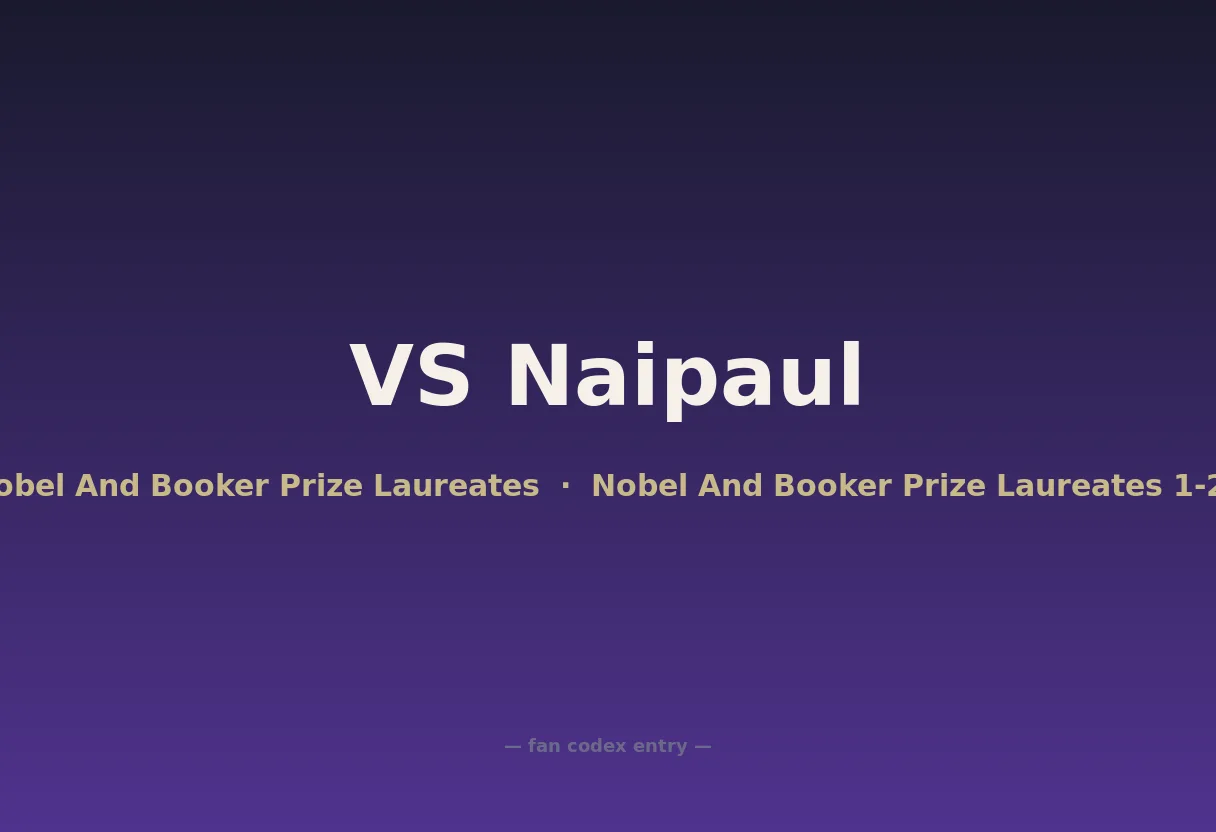 VS Naipaul