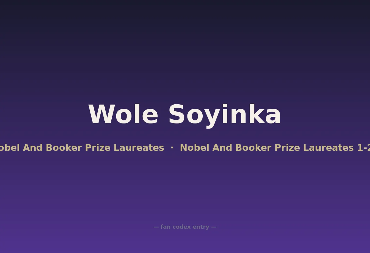Wole Soyinka
